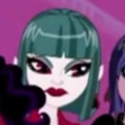 Vampire Girl With Green Hair