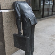 Corporate Head by Terry Allen , Ernst &amp; Young Building, Los Angeles, CA