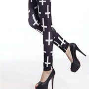 Upside Down Cross Print