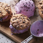 Black Raspberry Chocolate Chip Ice Cream