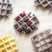 Waffle With Blackcurrants