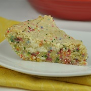 White Chocolate Confetti Cookie Pie