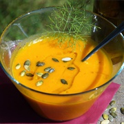 Pumpkin Soup With Pumpkin Seeds