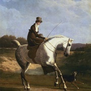 Miss Cazenove on a Grey Hunter (Jacques-Laurent Agasse)
