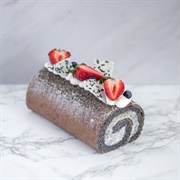 Black Sesame Roll Cake