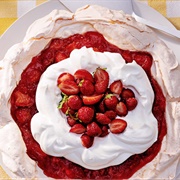 Strawberry Lemonade Angel Pie