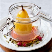 Cardamom Poached Pear