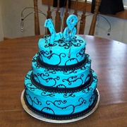 Black and Blue Cake