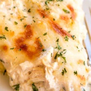Alfredo Pasta Pie