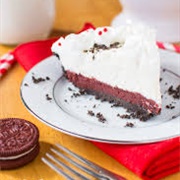 Red Velvet Oreo Truffle Cream Pie