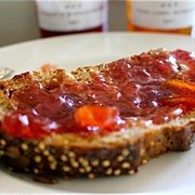 Apple Jam on Barley Toast