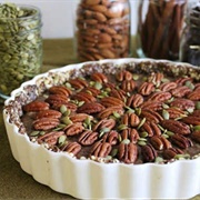 Raw Chia Caramel Pecan Pie