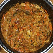 Vegan Cauliflower and Champignon Pasta