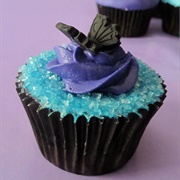 Black Butterfly Cupcake