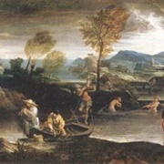Landscape With Fishing Scene (Annibale Carracci)