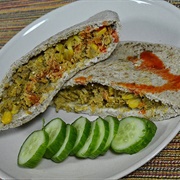 Egg and Albacore Wrap