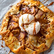 Salted Caramel Apple Galette