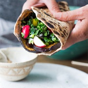 Egg and Eggplant Wrap