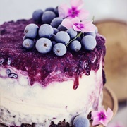 Blackcurrant Ice-Cream Cake