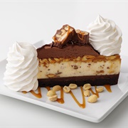 Chocolate Caramelicious Cheesecake Made With Snickers