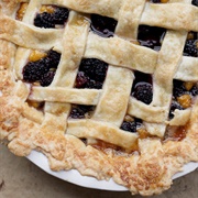 Blackberry Mango Curd Pie