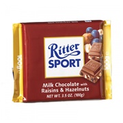 Ritter Sport Milk Chocolate With Raisins &amp; Hazelnuts