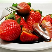 Balsamic Vinegar and Strawberries