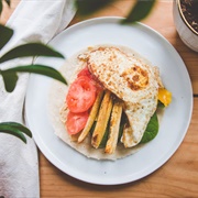 Egg and Plantain Wrap