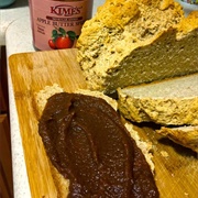 Apple Butter on Irish Brown Bread