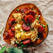 Acorn Squash Scrambled Eggs
