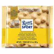 Ritter Sport White Chocolate With Whole Hazelnuts