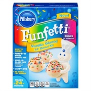Pillsbury Funfetti Vanilla Glazed Lil&#39; Donut Kit