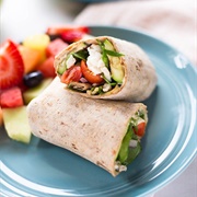 Egg and Zucchini Wrap