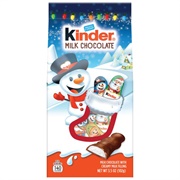 Kinder Chocolate Snowman