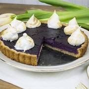 Purple Sweet Potato Pie With Toasted Marshmallow Fluff