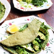Egg and Basil Wrap