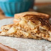 Apple Pie Grilled Peanut Butter Sandwich