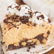 Brownie Bottom Peanut Butter Pie