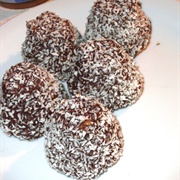 Vegan Chocolate & Coconut Balls With Coffee Cream Filling