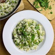 Asparagus Broccoli Risotto