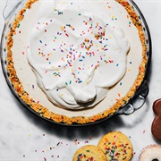 No-Bake Leftover Christmas Cookie and Eggnog Pie