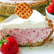Strawberry Icebox Pie With Pretzel Crust