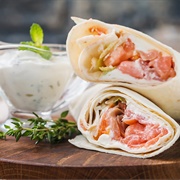 Egg and Amberjack Wrap