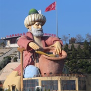 Statue of Nasreddin, Karabağlar, İzmir, Turkey
