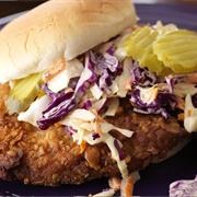 Indiana: Hoosier Pork Tenderloin Sandwich