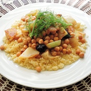 Couscous With Fennel, Chickpeas and Olives