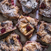 Berry Coconut Ruffled Milk Pie
