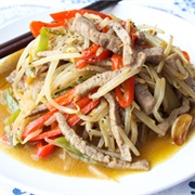 Beef With Bean Sprouts