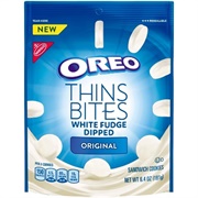 Oreo Thins Bites White Fudge Dipped