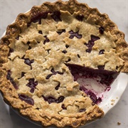 Concord Grape and Pear Pie